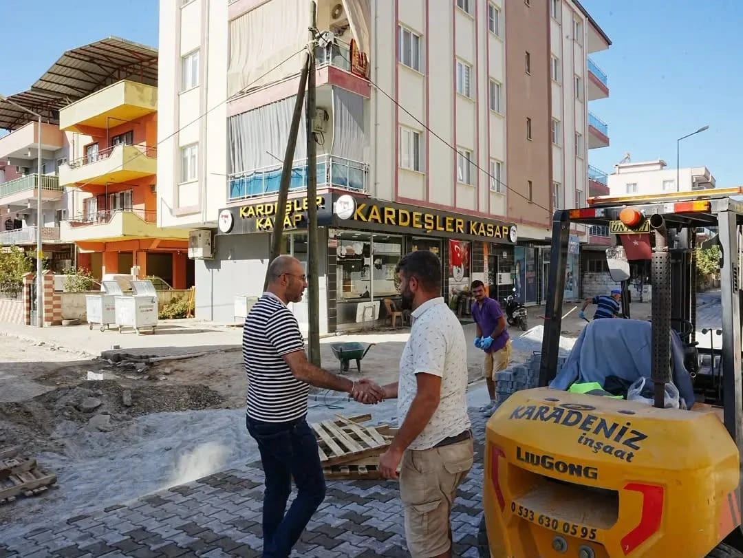 Germencik Park Mahallesi’nde yollar yenileniyor