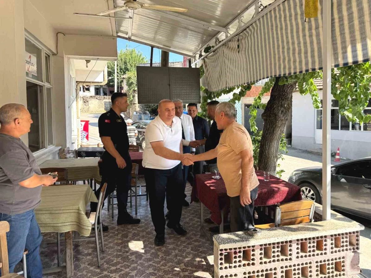 Köşk Kaymakamı Taş, dört mahallede vatandaşlarla bir araya geldi