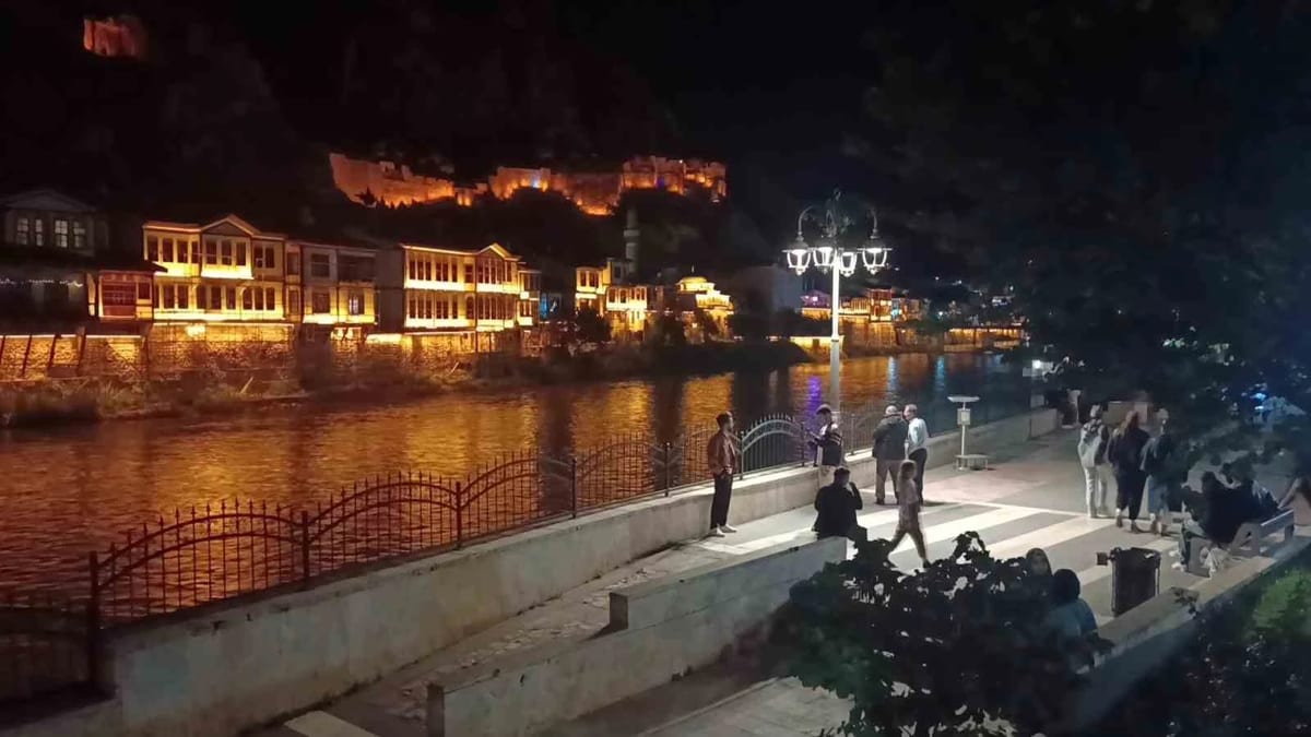 Amasya’nın dünya mirasının ışık sistemi yenilendi: "Rüya şehir"