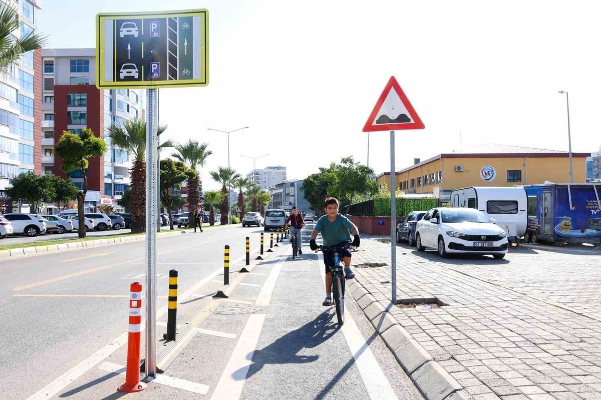 Aydın’da 11 kilometrelik bisiklet yolunun tamamlanan kısımları hizmete girdi