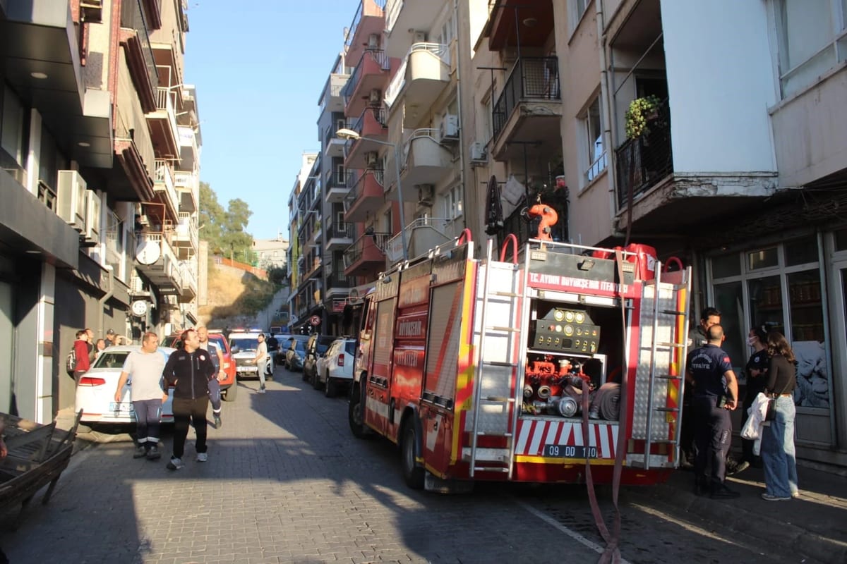 Aydın’da ev yangını