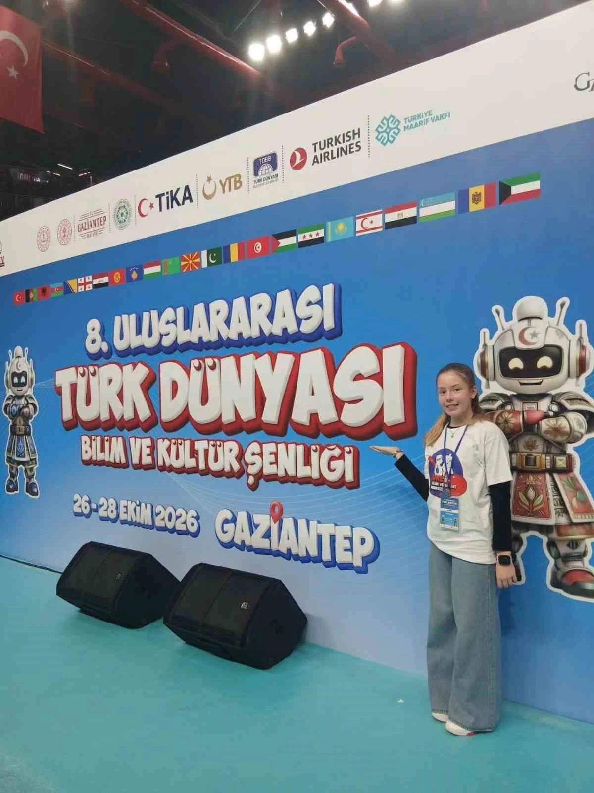 Aydın'ı Gaziantep'te Söke BİLSEM öğrencisi Bade Bankı temsil ediyor