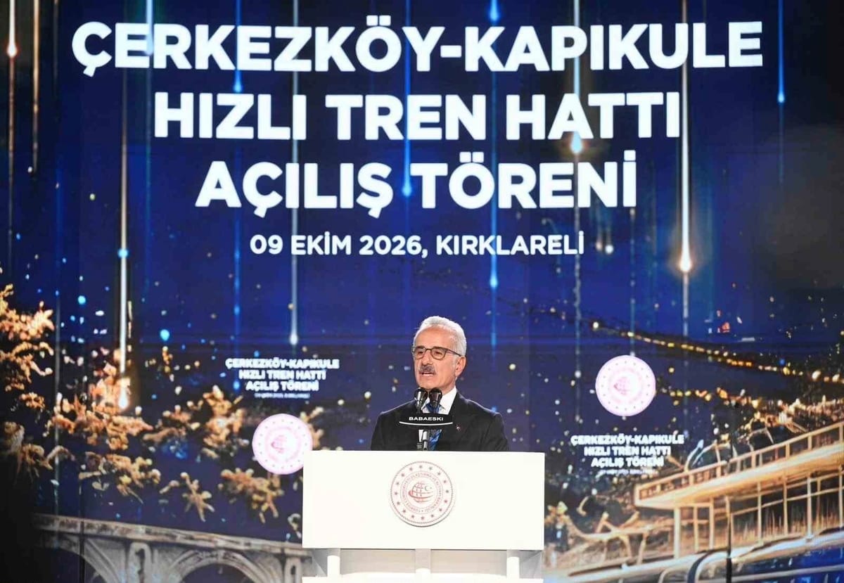 Bakan Uraloğlu: "Çerkezköy-Edirne arasında ilk yolculu hızlı trenimiz Edirne’den yola çıktı"