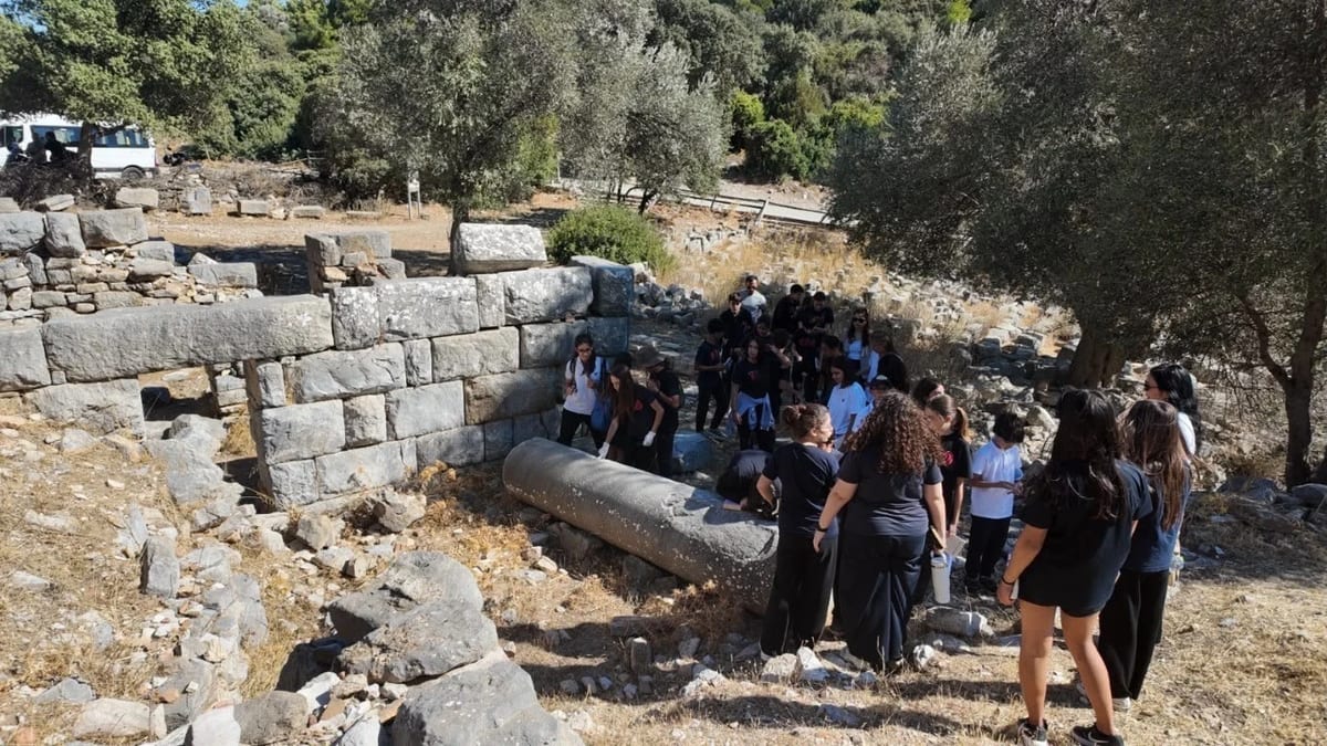 Bodrum’da öğrenciler Pedasa Antik Kenti’nde tarih ve doğayla buluştu