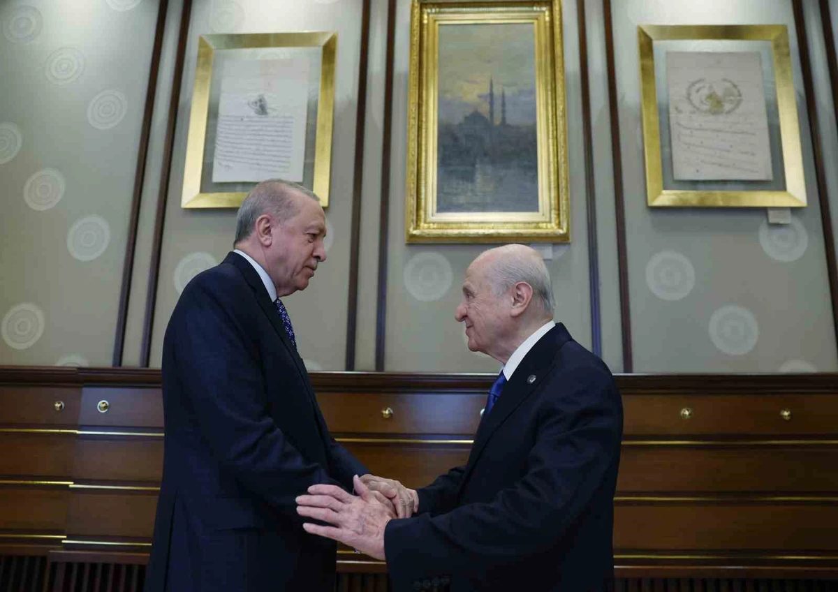 Cumhurbaşkanı Erdoğan, MHP lideri Bahçeli’yi kabul etti