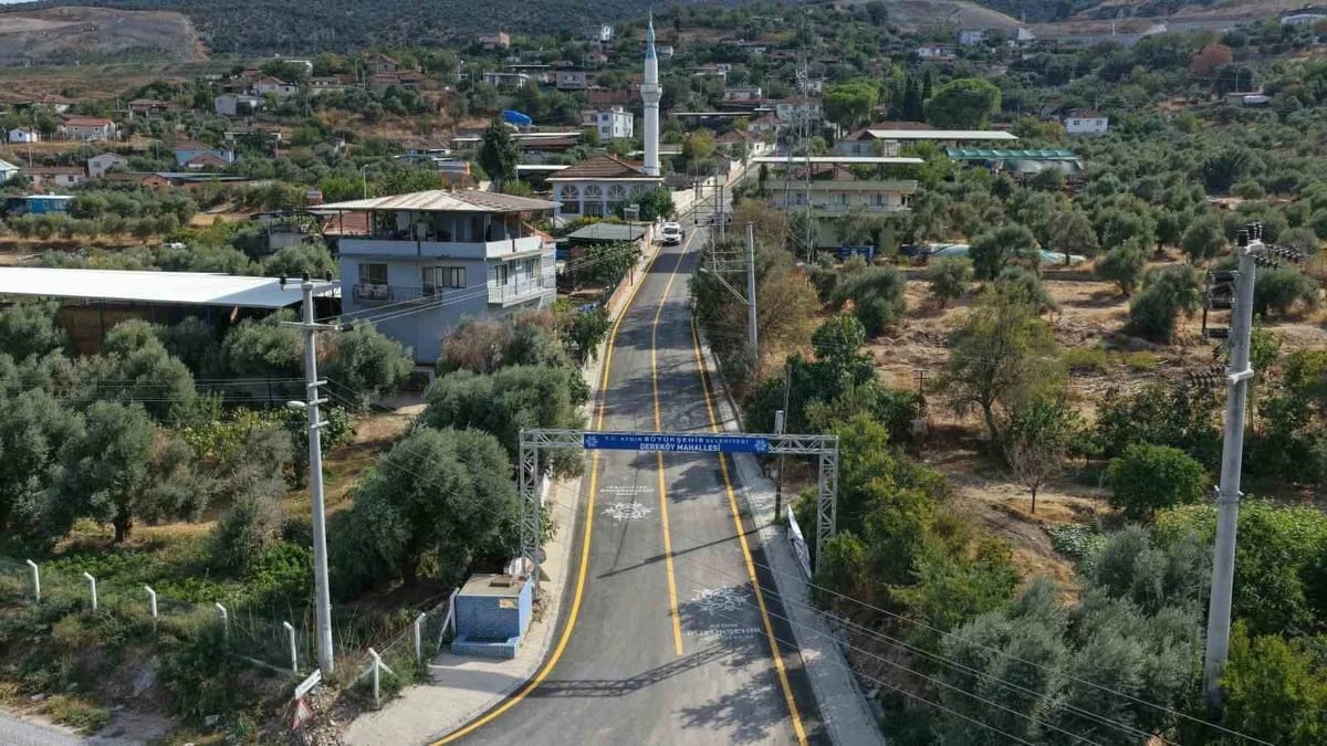 Dereköy’de ulaşım konforunu artıracak çalışma tamamlandı