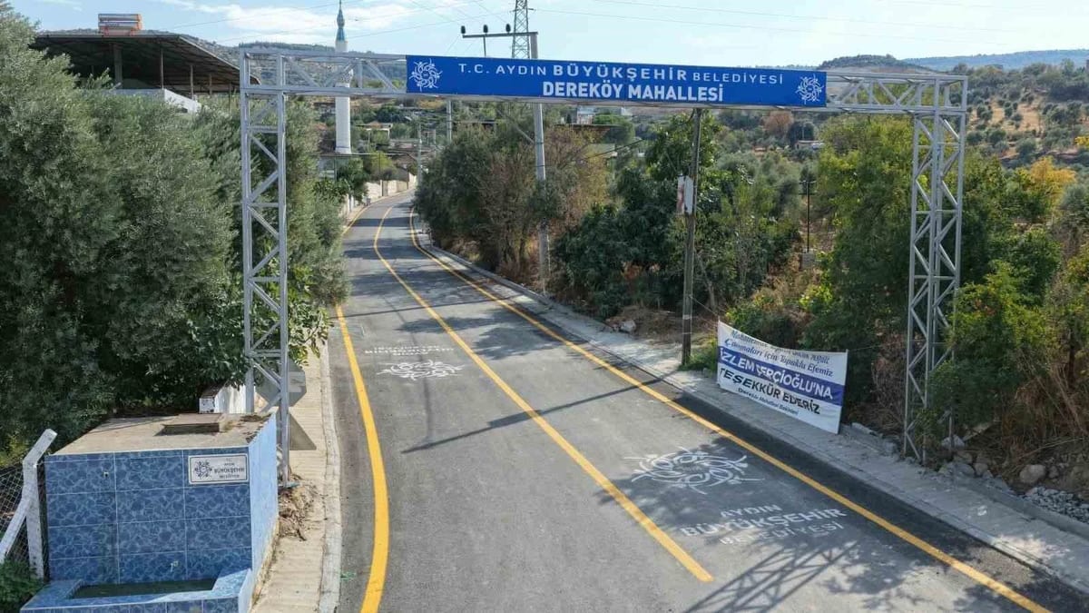 Dereköy’de ulaşım konforunu artıracak çalışma tamamlandı
