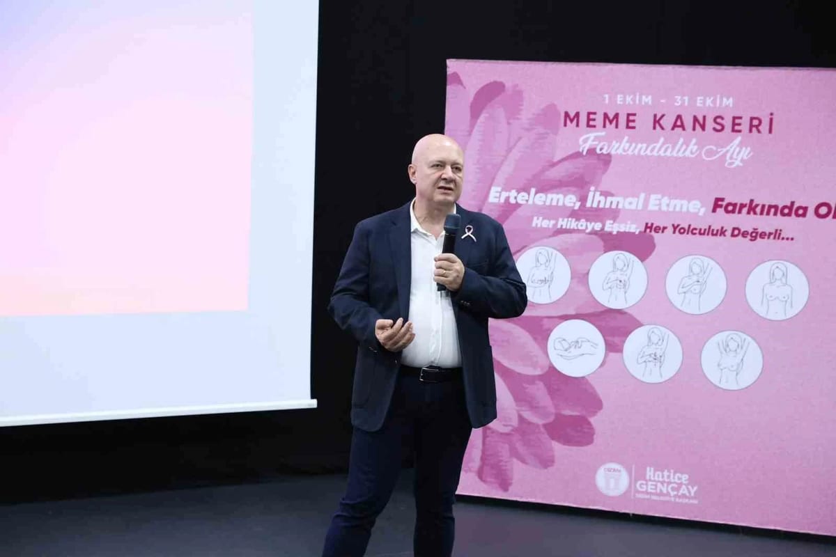 Didim'de meme kanserinde erken tanının önemi konferansta anlatıldı