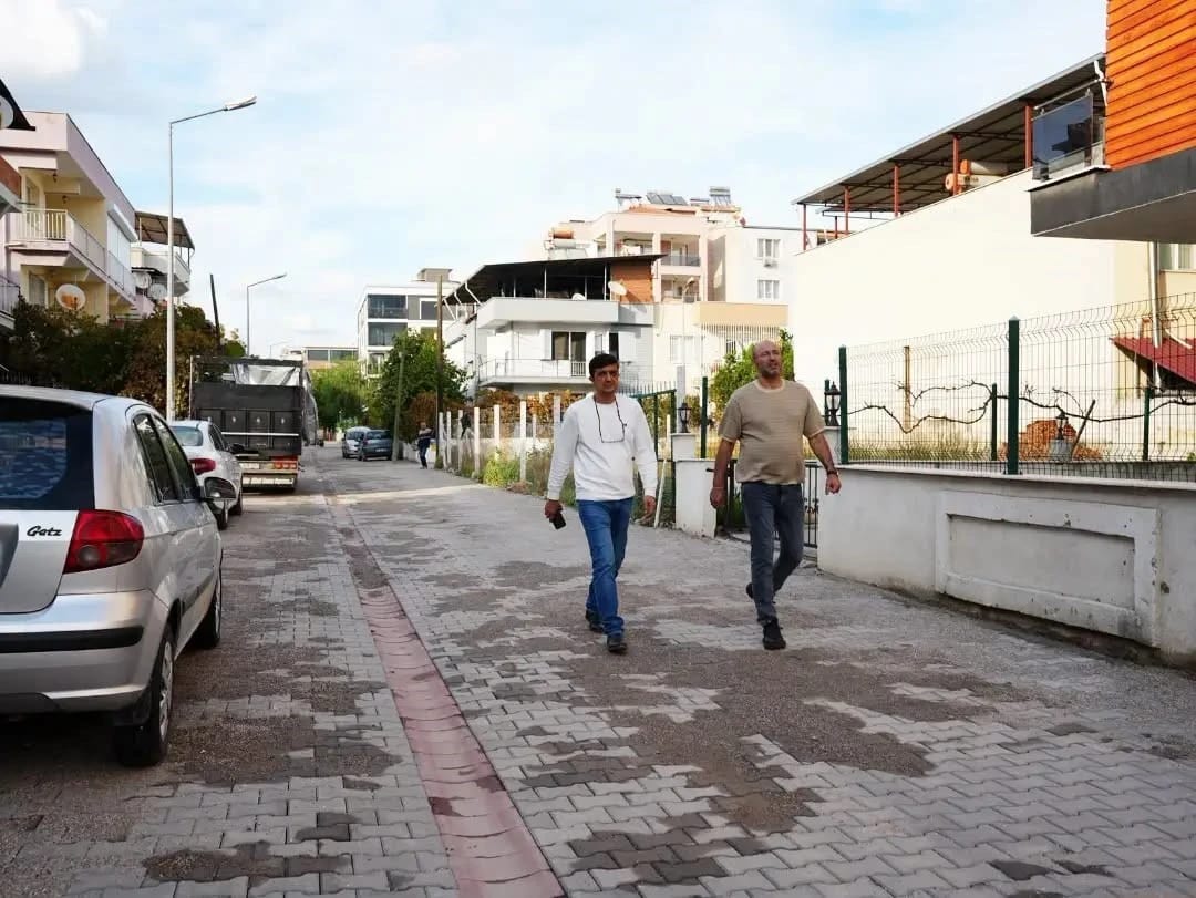 Germencik’te Bankacılar Sokak’a parke taşı döşendi, Nasuh Sokak sürüyor
