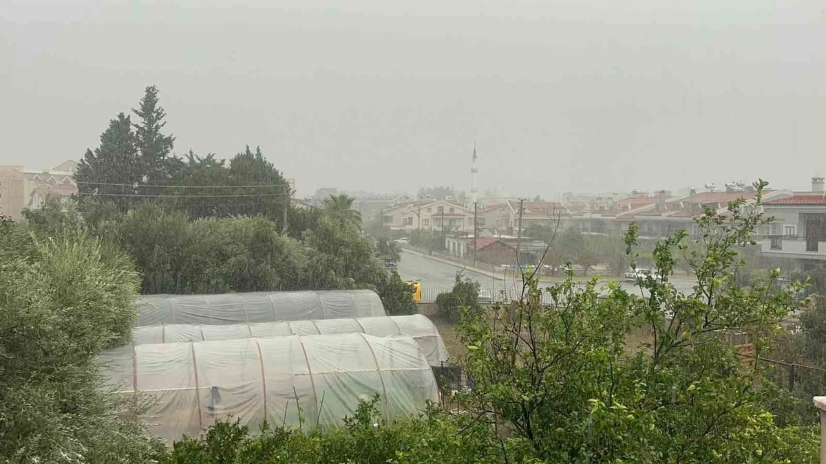 Güney Ege’de beklenen yağış başladı