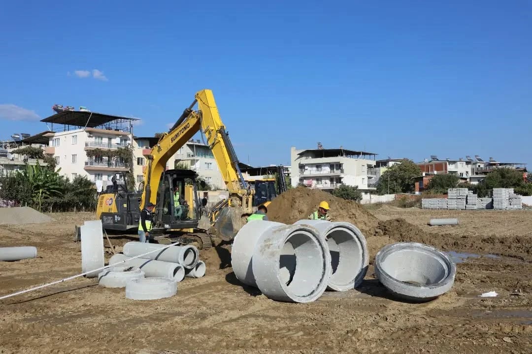 İncirliova Sandıklı Mahallesi’nde altyapı çalışmaları sürüyor