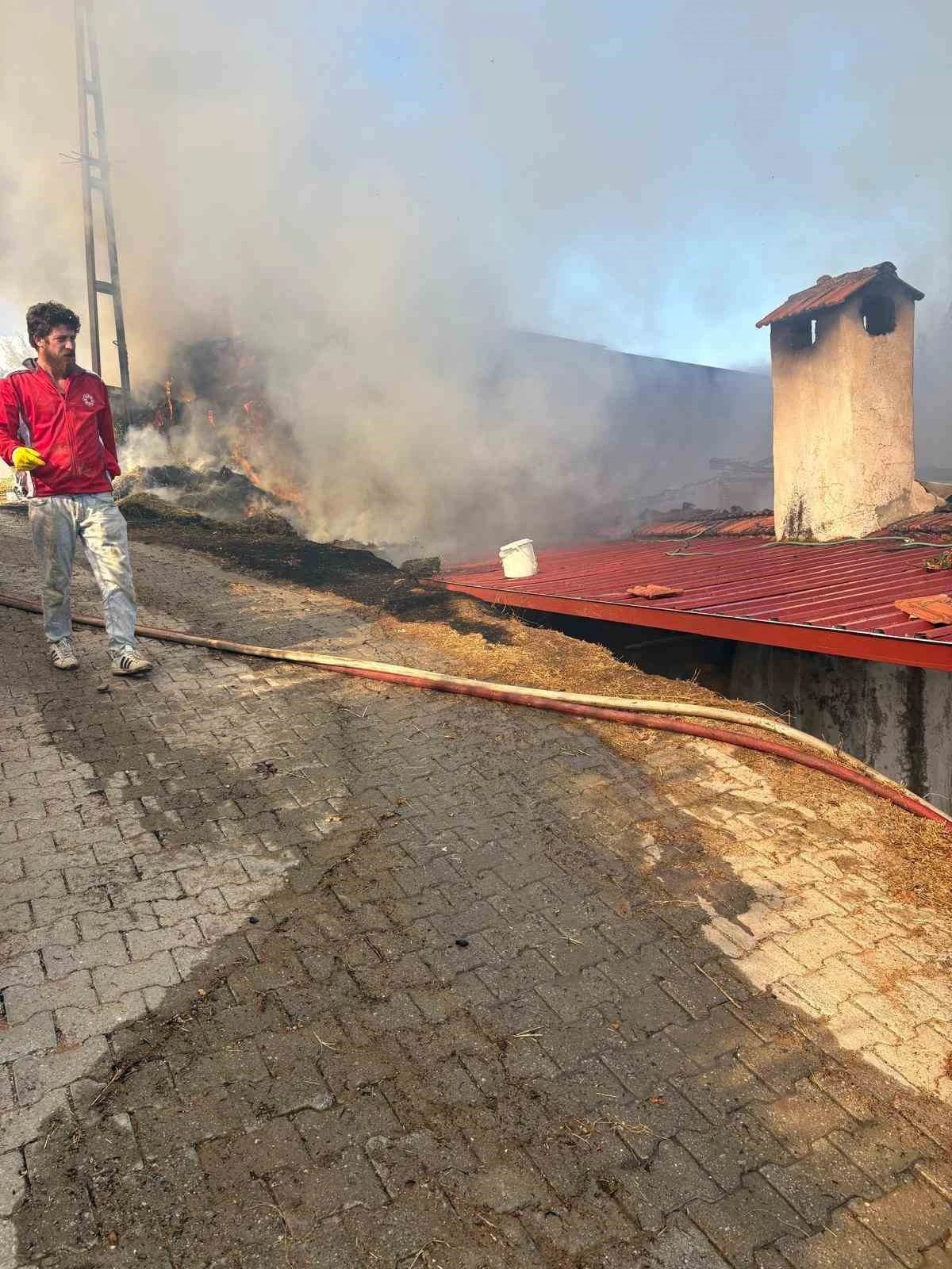 Karacasu’daki ev yangını söndürüldü