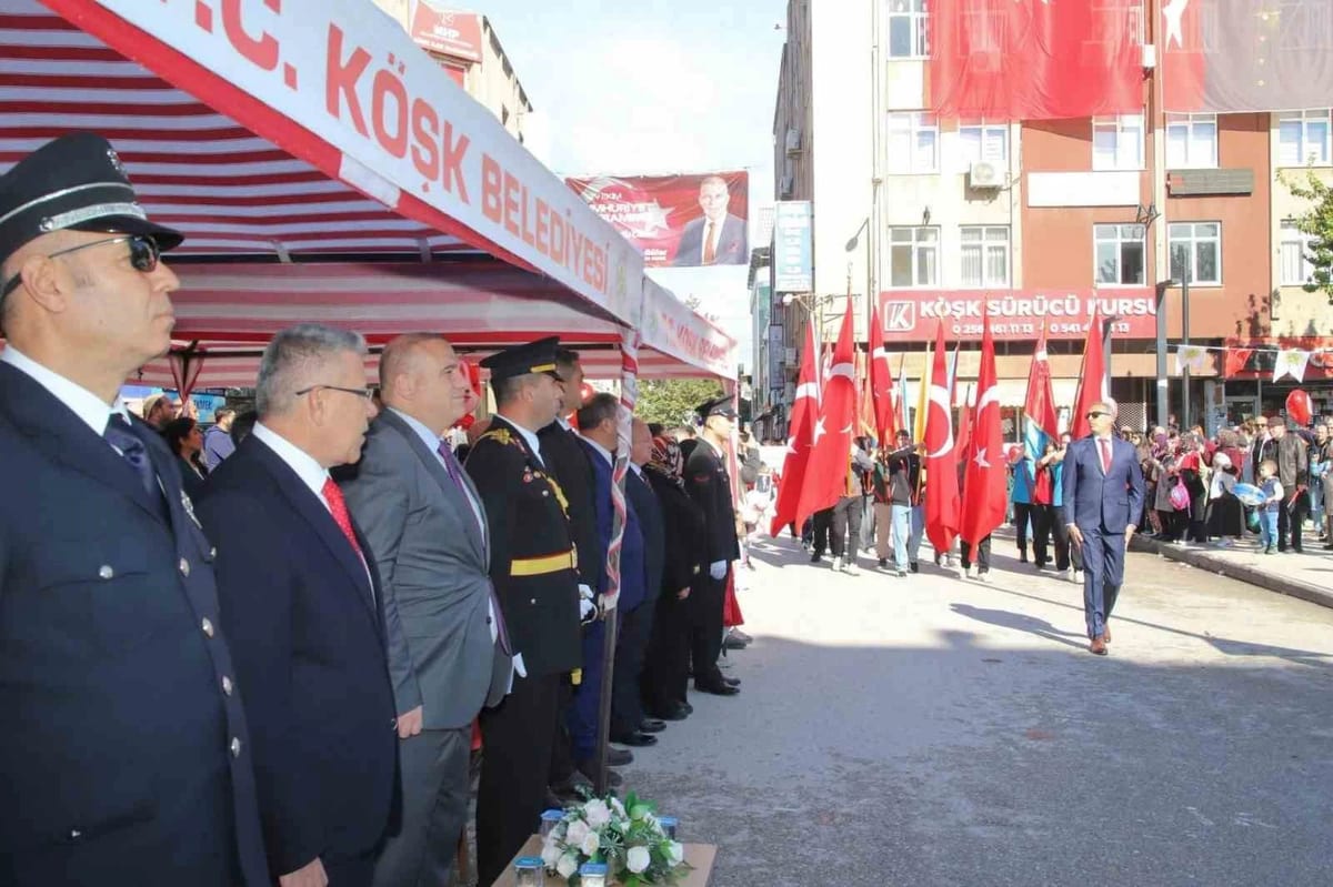 Köşk'te 29 Ekim Cumhuriyet Bayramı'nın 103. yılı coşkuyla kutlandı
