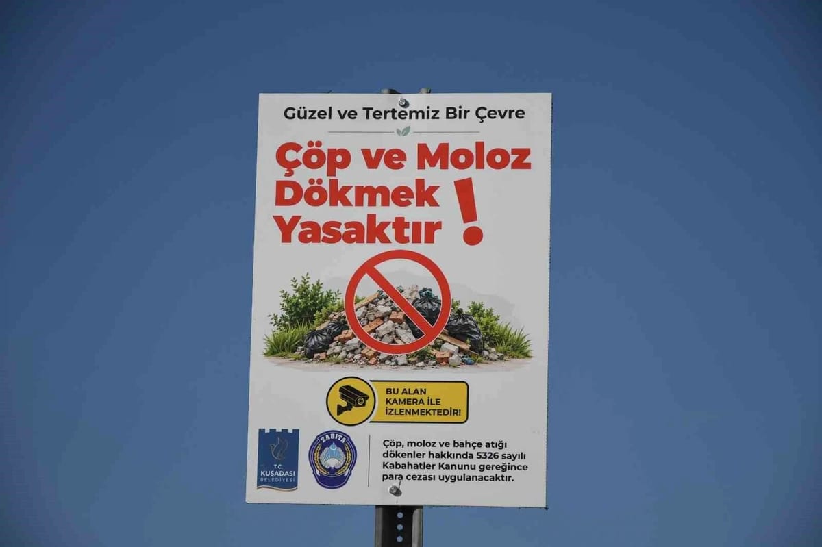Kuşadası Belediyesi, kaçak moloz dökümüne karşı denetimi sıklaştırdı