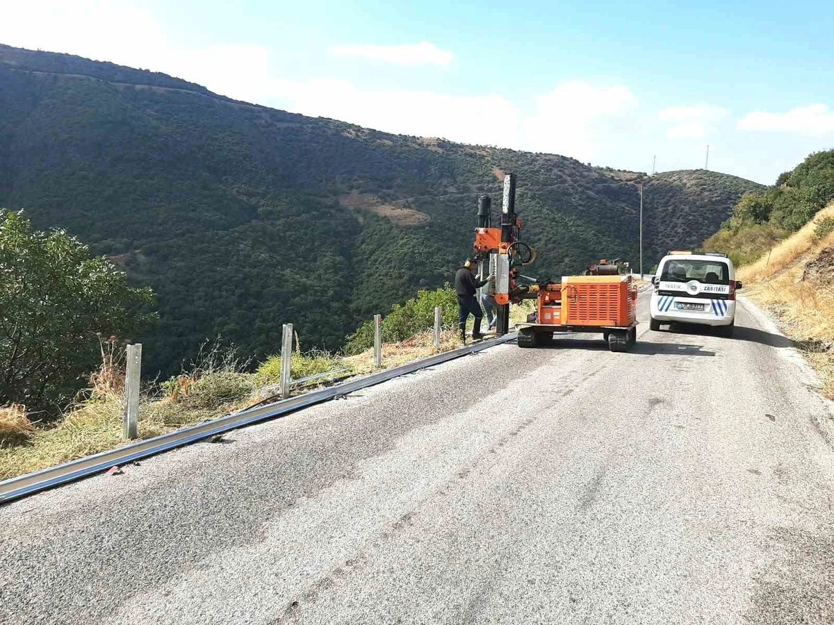 Manisa’da yollara 33 bin metre oto korkuluk
