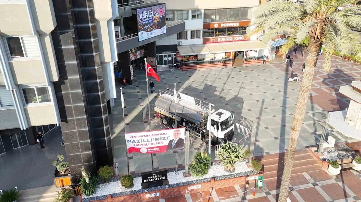Nazilli Belediyesi öz kaynaklarla 32 aracına 13 ton su tankeri kattı