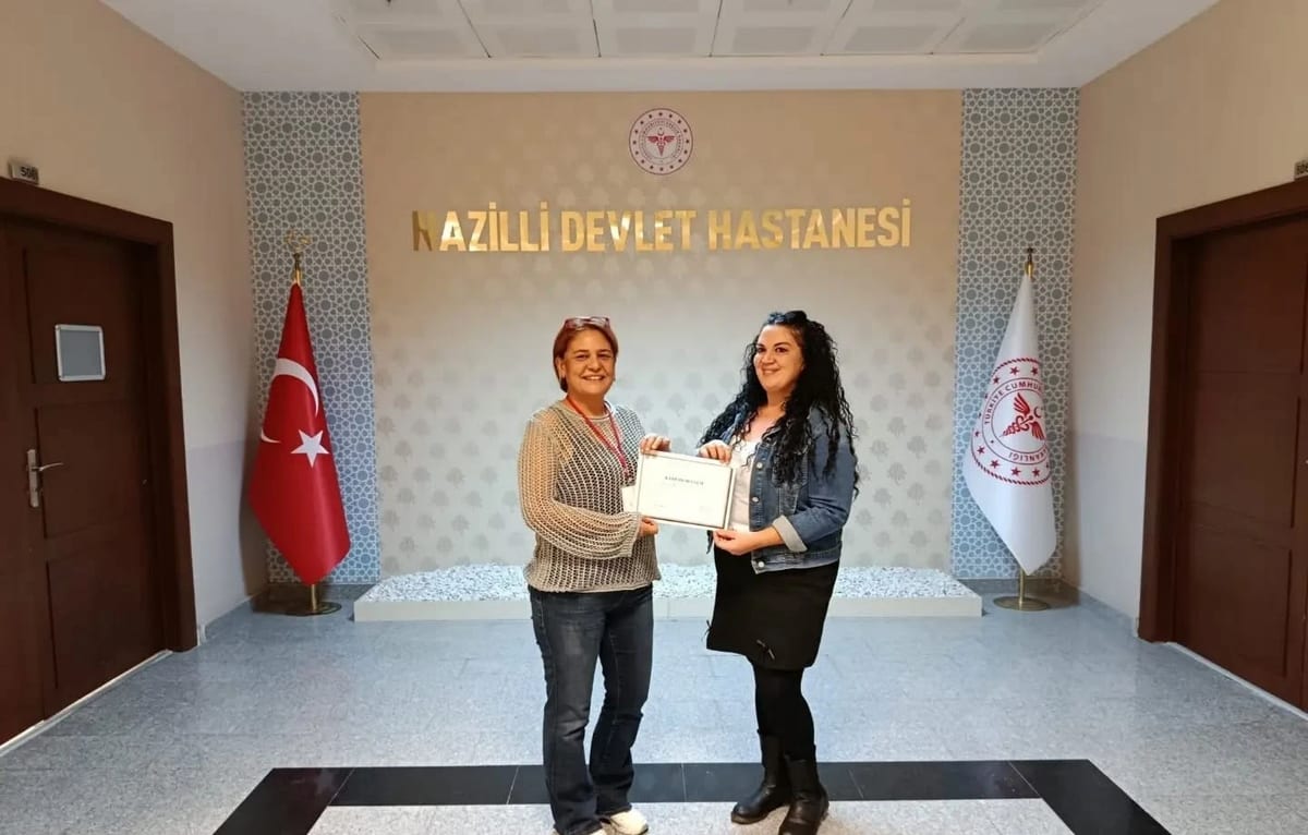 Nazilli’de acil bakım hemşireleri sertifikalarını aldı