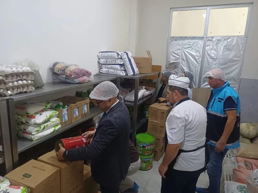 Nazilli’de yemekhaneli kurumlar Tarım ve Sağlık ekiplerince denetlendi