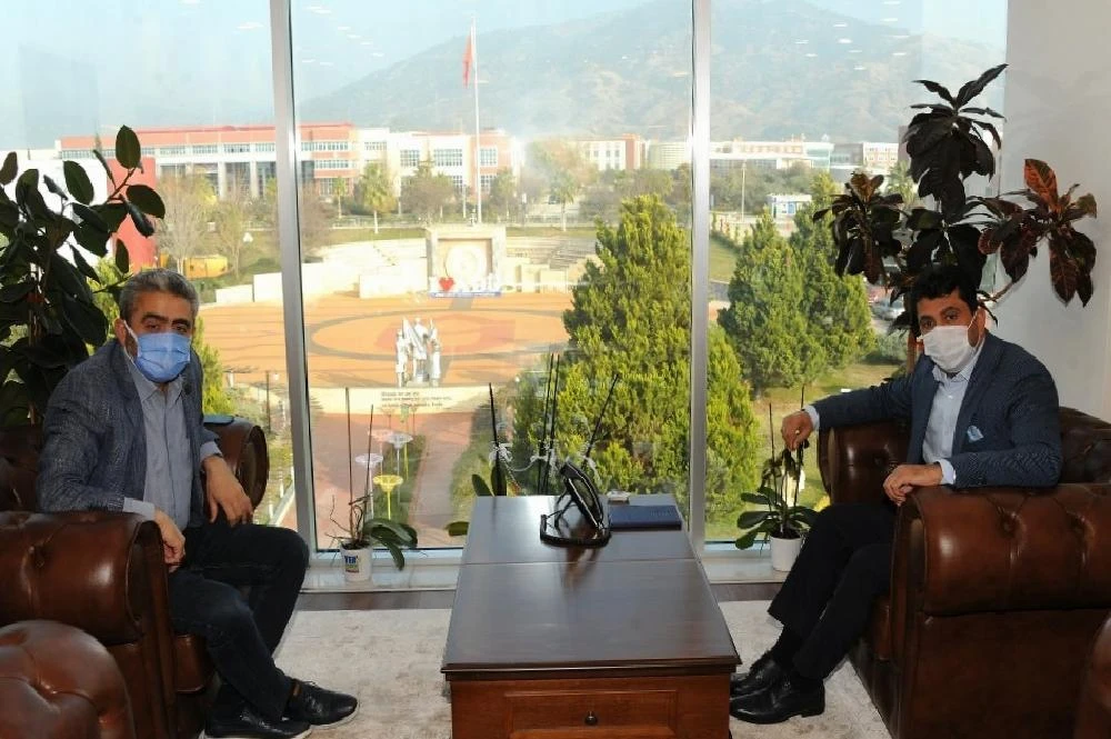 MHP Aydın İl Başkanı Alıcık, Rektör Aldemir ile Görüştü
