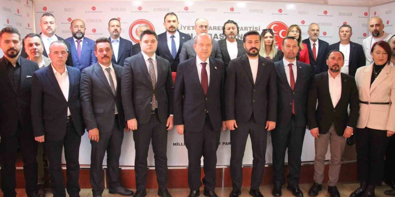 KKTC Cumhurbaşkanı Ersin Tatar, Aydın Programı Kapsamında MHP Aydın İl Başkanlığı’nı Ziyaret Etti