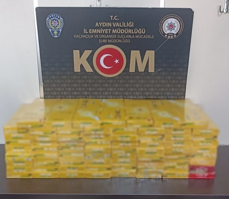Aydın’da kaçak sigara ve puro ele geçirildi, 3 şüpheli hakkında işlem yapıldı