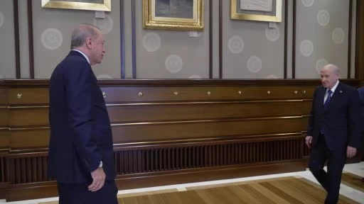 Cumhurbaşkanı Erdoğan, MHP Lideri Bahçeli'yi Kabul Etti