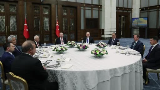 Cumhurbaşkanı Erdoğan, Yüksek Mahkeme Başkanlarıyla bir araya geldi videosu