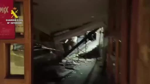 İspanya’da bar çöktü: 12 yaralı videosu