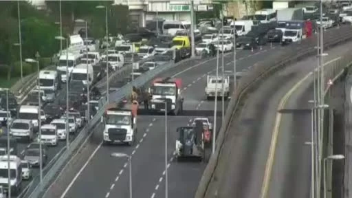 İstanbul'da Akşam Mesai Çıkışında Trafik Yoğunluğu Yüzde 87'e Çıktı