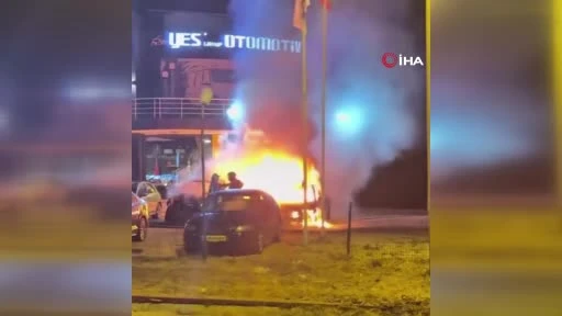 Kuşadası’nda oto galeri kundaklandı videosu