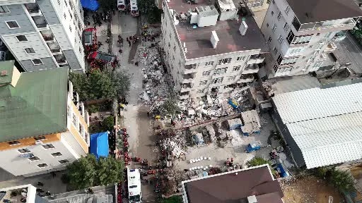 Maltepe’de arama kurtarma çalışmaları dron kamerasında videosu