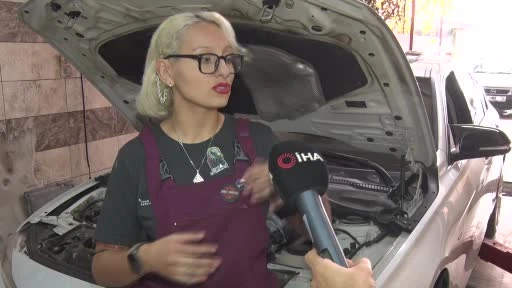 Mekanik Usta Mia Uyanık, Yoğun Sanayi Temposuyla Bir Yılda 50 Kilo Verdi
