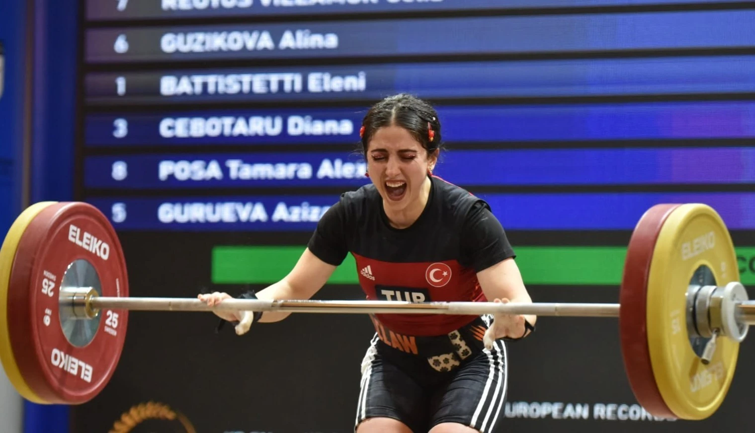 Tarsuslu milli halterci 2 Avrupa rekoruyla şampiyon oldu