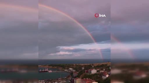 Marmaraereğlisi'nde İbrahim Özkan Dronla Gökkuşağı Görüntüledi