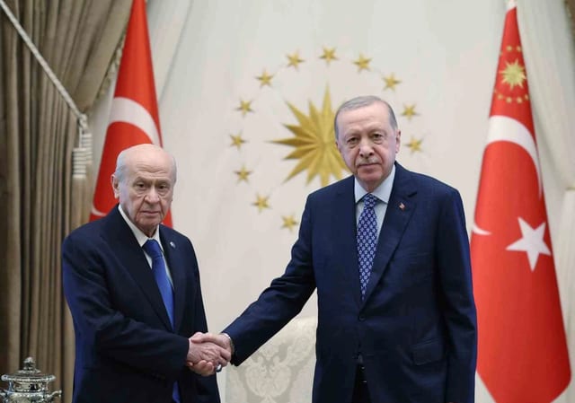 Cumhurbaşkanı Erdoğan, MHP Lideri Bahçeli'yi Kabul Etti